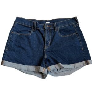 Old Navy Blue Jean Shorts mid-high waist size 8